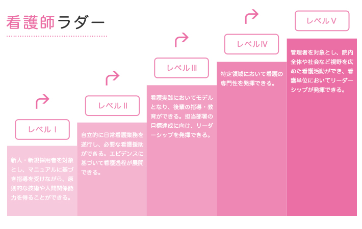 看護師ラダー　レベルⅠ～Ⅴ
